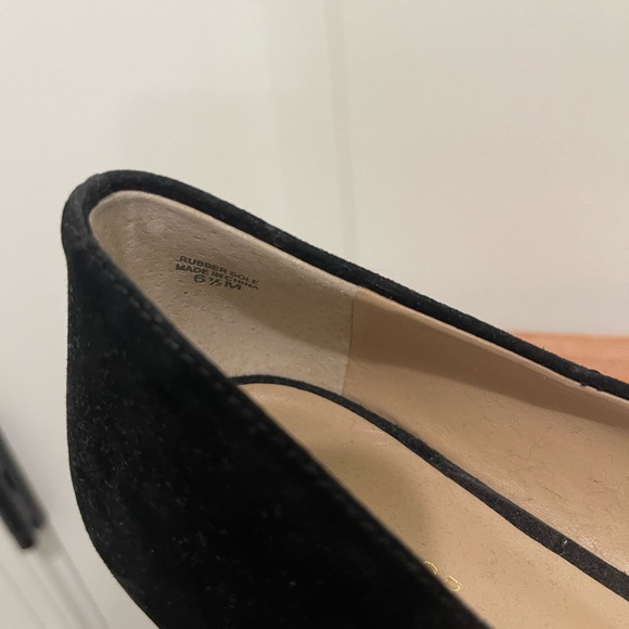NWOT Ann Taylor Bette Black Suede Shoes 6.5 - Picture 3 of 6